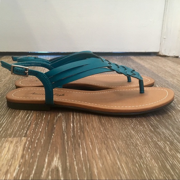 NWOT American Eagle Blue Sandals - Picture 5 of 6